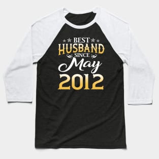 Mens 7th Wedding Anniversary Gifts Best Husband Since 2012 Baseball T-Shirt